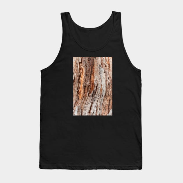 Tree Trunk Bark Surface Tank Top by textural